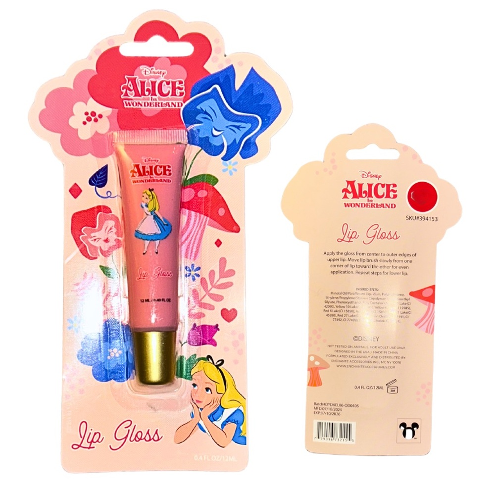 💙🐰Disney Alice in Wonderland Lip Gloss Lot - Picture 2 of 6
